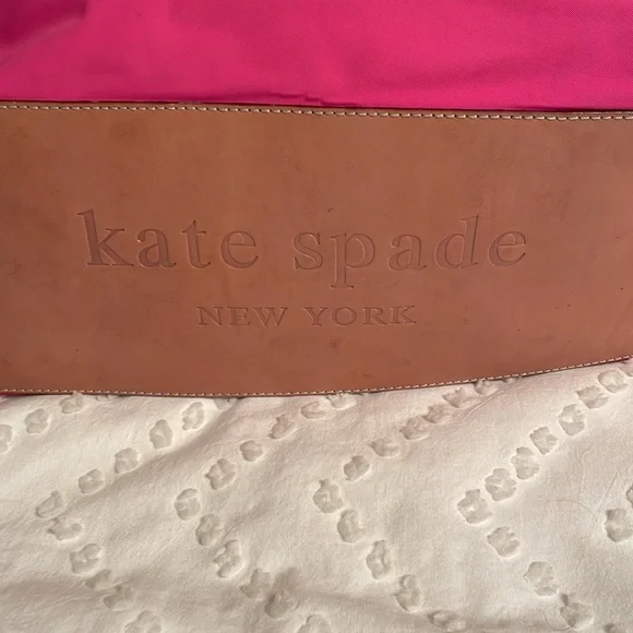 Kate Spade ♠️ Hot pink nylon bag with leather trim - Picture 3 of 10